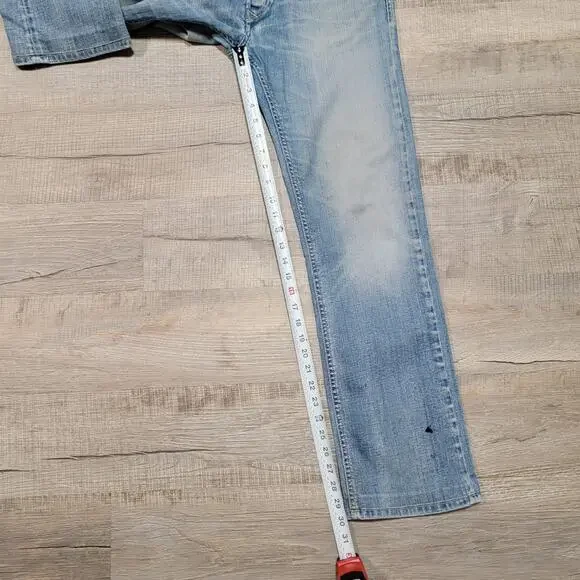 Diesel Light Blue Straight Men's Jeans - Picture 11 of 14